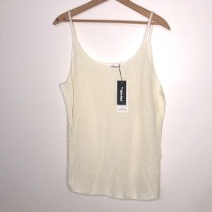 Yidarton knit mesh tank top
